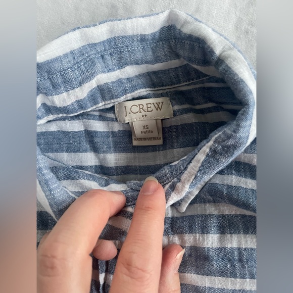 Jcrew chambray striped button up - Picture 4 of 13